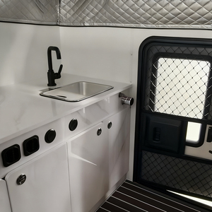 Camper <span class=keywords><strong>4x4</strong></span> coulissant et escamotable pour pick-up, extensible, taille personnalisée, porte arrière, tente, climatisation et réfrigérateur pour pick-ups légers et camping en plein air - Product Image 4