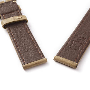 Bracelet <span class=keywords><strong>de</strong></span> montre en cuir italien <span class=keywords><strong>de</strong></span> qualité supérieure 18mm 20mm 22mm pour Samsung Galaxy Watch 4 Gear S3 Bracelets en cuir pour Samsung Huawei Watch - Product Image 3