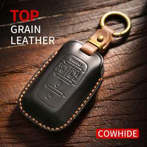 เคสกุญแจวินเทจเหมาะสำหรับกุญแจรีโมทรถยนต์ไครสเลอร์ 300C ฝาครอบป้องกันรีโมทคอนโทรล กระเป๋ากุญแจหนังแท้ทำมือ - Product Image 2