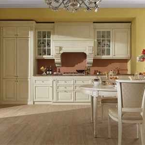 Armadio da cucina personalizzato economico moderno in legno massello in vendita - Product Image 1