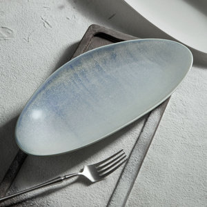 DXC Smart Series <span class=keywords><strong>Assiette</strong></span> de service en céramique de style moderne irrégulière jetable pour fêtes Dim Sum - Product Image 3