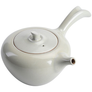 Théière en porcelaine de style chinois avec poignée latérale, ronde, avec couvercle et filtre, ensemble de thé Kung Fu - Product Image 5