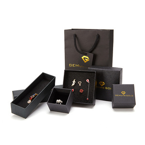 Đồ trang sức bao bì hộp giấy quà tặng bao bì hộp cho tùy chỉnh bộ đồ trang sức jewerrly hộp biểu tượng tùy chỉnh đồ trang sức bao bì - Product Image 5