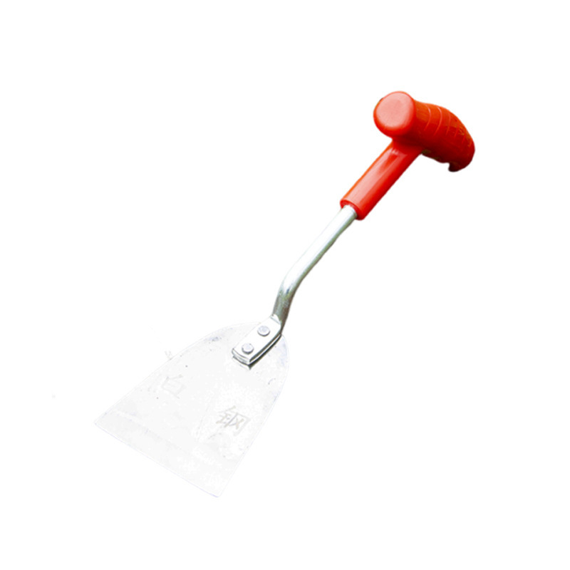 Digging Wild Vegetables Shovel White Steel Material Plastic Non-slip Handle Spade