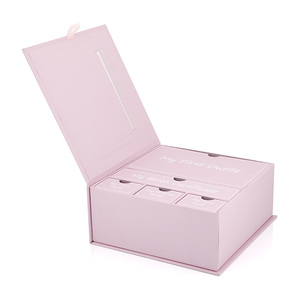 Recyclable Baby <b>Keepsake</b> Gift <b>Box</b> Set with Drawer-Custom Design Paper <b>Box</b> for Newborns - Product Image 3