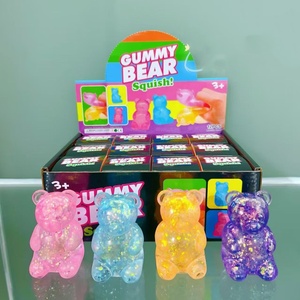 Juguetes Blandos de Ositos de Goma con Purpurina, Juguetes Sensoriales Antiestrés para Niños y Adultos - Product Image 1