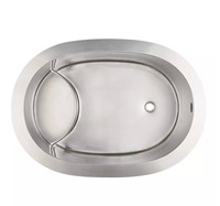 Baignoire de trempage à la glace japonaise en acier inoxydable HIMALAYA ICETECH pour l'extérieur |   Salle de bain froide de luxe pour hôtel spa et bien-être