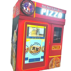 For international market 32 inch LCD touch screen instant food pizza vending machine