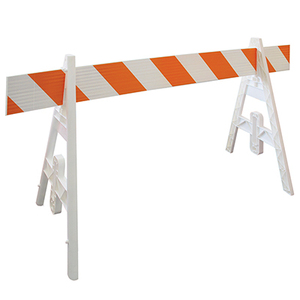 รั้วกั้นฝูงชนแบบพกพา รั้วกั้นถนนพลาสติกแบบพับได้รูปตัวเอ - Product Image 1