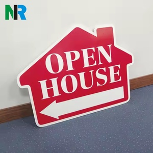 Letreros de Jardín Personalizados de Plástico Corrugado con Impresión a Doble Cara para Campañas, Venta de Casas, Eventos al Aire Libre, de 18x24 Pulgadas con Estacas en Forma de H - Product Image 2
