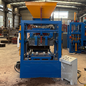 เครื่องทำบล็อกคอนกรีตแบบสั่นสะเทือน รุ่น bibo QTJ4-24 เครื่องทำบล็อกกลวงและบล็อกปูพื้น พร้อมมอเตอร์และส่วนประกอบหลัก - Product Image 3