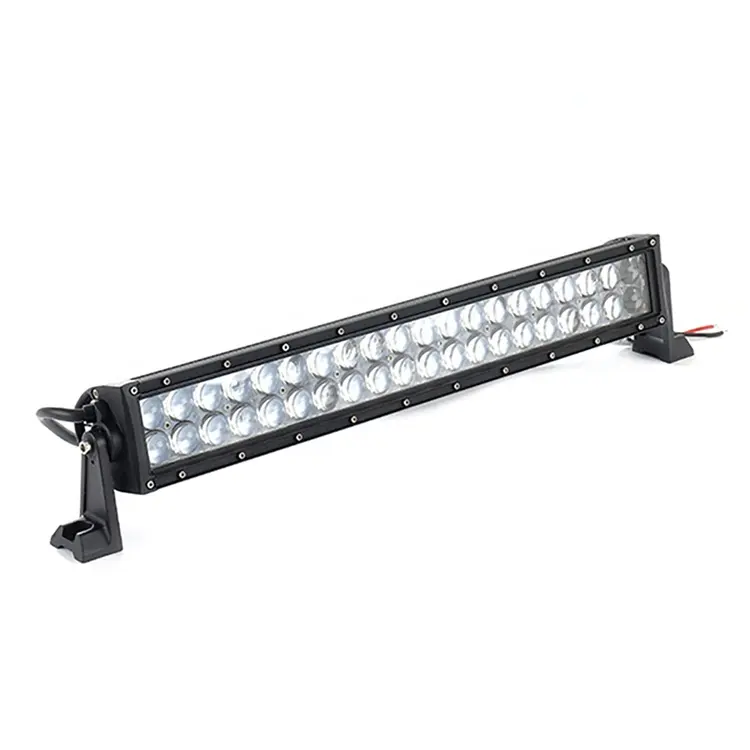 แถบไฟ Led สองแถว24 "120W,พร้อมขายึดสำหรับรถบรรทุกออฟโร้ดรถ ATV SUV