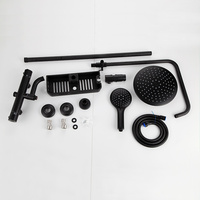 Ensemble de robinets de douche thermostatiques de style contemporain en laiton poli robinet de douche de salle de bain de luxe mitigeur en céramique pour hôtels