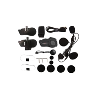 Casque Intercom Micro-Casque Crown avec Micro, Étanche IP65, Autonomie de 18h pour 2 Utilisateurs, Intercomunicadores