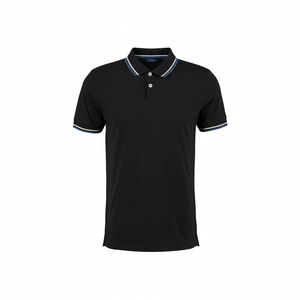 Polos de hombre con logotipo personalizado, camisetas de golf informales de alta calidad con mezcla de nailon y LICRA de secado rápido 180GSM, camisetas de punto teñidas lisas en blanco - Product Image 1