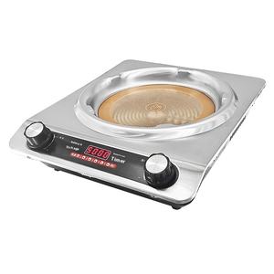 Cuisinière à <span class=keywords><strong>induction</strong></span> concave haute puissance, <span class=keywords><strong>plaque</strong></span> céramique infrarouge <span class=keywords><strong>portable</strong></span>, cuisinière électrique avec commande à bouton pour usage domestique et hôtelier - Product Image 2