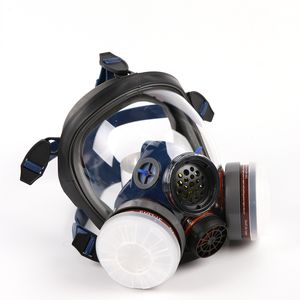 CE EN136 Respirator wajah penuh keselamatan lukisan industri <span class=keywords><strong>40mm</strong></span> <span class=keywords><strong>Filter</strong></span> masker <span class=keywords><strong>Gas</strong></span> - Product Image 1