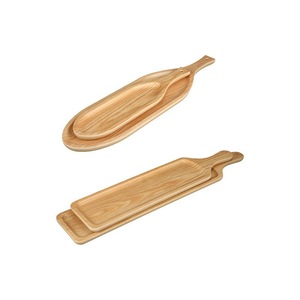 Bandeja de melamina con diseño de veta de madera para servir rollos de carne de res y cordero, ideal para restaurantes y barbacoas, 1 metro de largo - Product Image 4