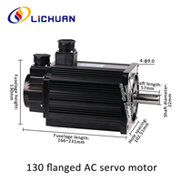 Lichuan A6 220V 4 ~ 13.5A 1000/1500/2000/2500rpm 1000 ~ 3800W Kit de contrôleur de servomoteur 4/5/6/7.7/10/15N.m Kit de pilotes de servomoteur AC