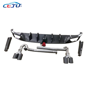 Punta di scarico auto diffusore laterale posteriore Spoiler labbra Splitter parti Bodykit per Honda <span class=keywords><strong>Civic</strong></span> 11th Gen <span class=keywords><strong>2022</strong></span> - Product Image 3