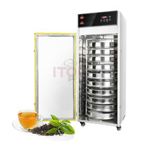 Commerciële Ss Fruit Vlees Droger Dehydrator 36L Voedsel Drogen Machine Mobiele Voedsel Vlees Vis Kruid Maïs Pinda Droger Machine