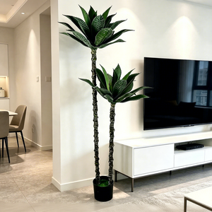 Flores Decorativas, Coronas y Plantas, Planta Artificial <span class=keywords><strong>de</strong></span> Agave, Árbol Artificial <span class=keywords><strong>de</strong></span> Plástico, Arreglos Florales para Bodas, Decoración para Eventos - Product Image 4