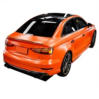 Film de protection de carrosserie automobile personnalisé en TPU 7,5 mil anti-rayures, couleur logo personnalisée, rouge orange cristal Hong Cai, directement de l'usine, garantie 2 ans
