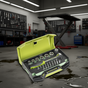 FG 624 S25 <b>Socket</b> Set 25 Pc Automotive Repair Tool Kit With <b>Ratchet</b> And Bits For Car Maintenance - Product Image 3