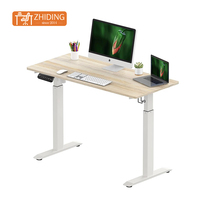 Bureau de travail électrique intelligent à hauteur réglable avec moteur unique, design moderne, structure en acier, assemblage rapide, usage commercial