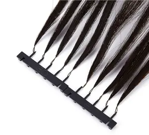 Best Selling Top Quality Feathers Hair Extension 100% Real Human Hair 6D 3rd Feather Hair Extension