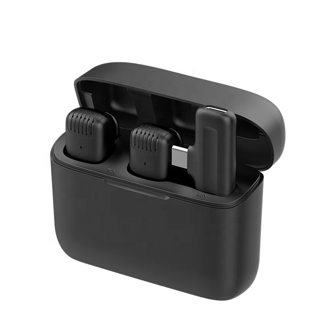 2.4Ghz Small Wireless Lavalier Microphone Portable Mini Mic Microphone for Youtube Video Recording