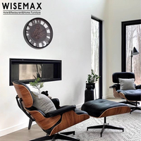 Table d'appoint WISEMAX Furniture Creative Gear Clock, plateau de table d'appoint utilisable comme horloge, pieds en métal, France