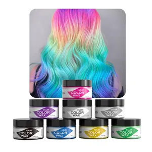 Approvisionnement d'usine Ingrédient organique Jetable Cheveux Boue Colorant Styling Crème Temporaire Cheveux Couleur Cire