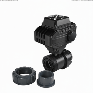 Válvula de Bola Eléctrica COVNA de 2 Vías, Válvula de Bola de PVC Eléctrica UPVC de 12V 24V 220V, Válvula de Bola de Plástico - Product Image 3