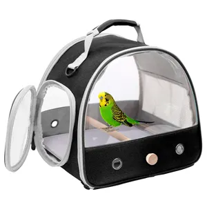 Bolsa de viagem portátil respirável para pássaros pequenos, porta-pássaros para papagaios e periquitos, calopsitas de bochecha verde