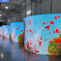 Écran LED flexible Pushunled P2.5, mur vidéo incurvé pour la publicité aéroportuaire, panneau LED