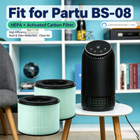 Penggantian Filter Udara HEPA Termasuk Pre-Filter untuk Filter Pembersih Udara Partu BS-08