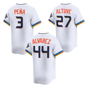2025 nuevos hombres 27 <span class=keywords><strong>Jose</strong></span> Altuve 44 Yordan <span class=keywords><strong>Alvarez</strong></span> 3 Jeremy Pena cosido bordado blanco béisbol Jersey camisetas - Product Image 2