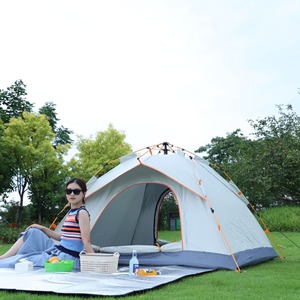 Quick Automatic Opening Pop Up Tent 200x200x130 Cm Single Layer Outdoor Camping Beach Tent With Mosquito Proof Design - Product Image 1