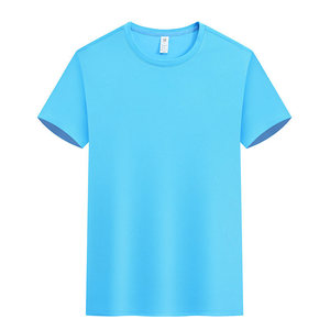 Custom Printed Solid Color Polyester T-Shirt Thin Fit Leisure Wear For Personalized Designs And Promotional Use - Product Image 3