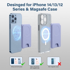 Portafoglio Magnetico Sottile Porta Carte Personalizzabile MagSafe da Uomo per 3 Carte per <span class=keywords><strong>iPhone</strong></span> 16 15 14 Pro Max - Product Image 4