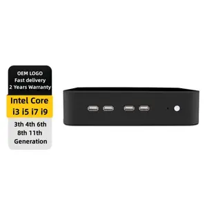 มินิพีซี Intel Core i3 i5 i7 3th 4th 6th 8th เจนเนอเรชัน I9 9th 11TH โปรเซสเซอร์ Wi-Fi 6 BT5.2 USB 3.2 Gen 2 RJ45 MINI Co