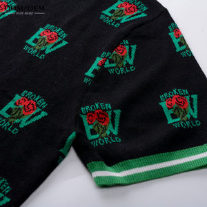 Suéter Personalizado con Logotipo OEM y ODM para Hombre, Jersey de Manga Corta, Tejido Calado, Suéter de Verano para Hombre - Product Image 6