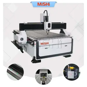 MISHI router cnc 1212 1224 4x4ft 4x8ft bisnis kecil 4 sumbu mesin cnc kayu dengan perangkat lunak artcam untuk furnitur kayu