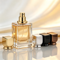 Couvre-bouteilles de parfum personnalisés, ronds, irréguliers, créatifs, luxueux, en métal Zamac de 15 mm