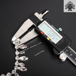 SINRONG 7x15mm <span class=keywords><strong>Marquise</strong></span> Chaîne En Métal Strass pour Canne Décoration Vêtements Accessoires Strass - Product Image 6