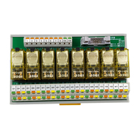 Module de relais à bornier à ressort 8 canaux 8A 24VDC AC/DC, étanche, avec fonction de protection électromagnétique Shimaide