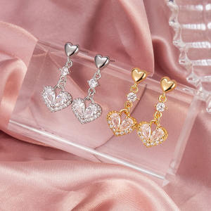 tarjetas de aretes <b>fine</b> <b>cuff</b> <b>earrings</b> aritos de plata 925 pendiente de pedrereria aretes chandalier grandes - Product Image 1