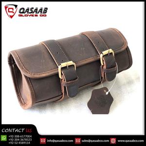 Equipaje de Cuero para Motocicleta, Alforjas de Color Marrón, Herramientas Plegables Impermeables para Enrollar, Bolsas Sissy-bar - Product Image 3