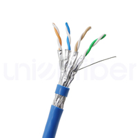 Câble réseau LAN extérieur étanche Cat 6 8 SFTP 23AWG en cuivre pur, résistant aux UV, pour enterrage direct, 50m, 40 Gbit/s, 2000 MHz
